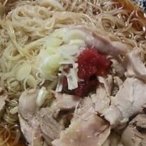 梅と鶏だし♥ぶっかけ素麺